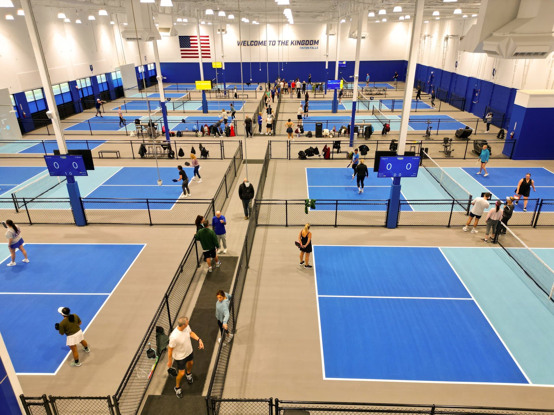 11 premium courts at Pickleball Kingdom